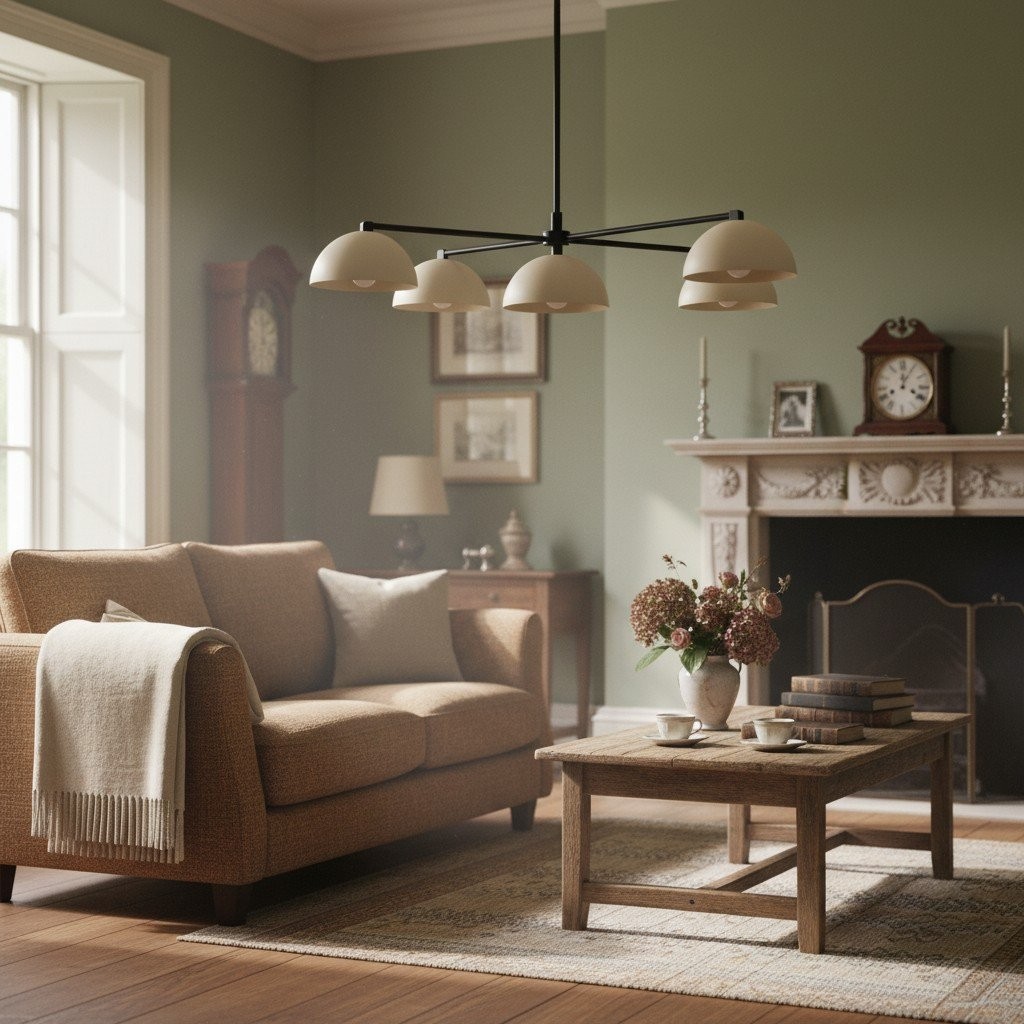 Metio Dome Stylish Ceiling Chandelier - Timeless Home Lighting Accent K1493