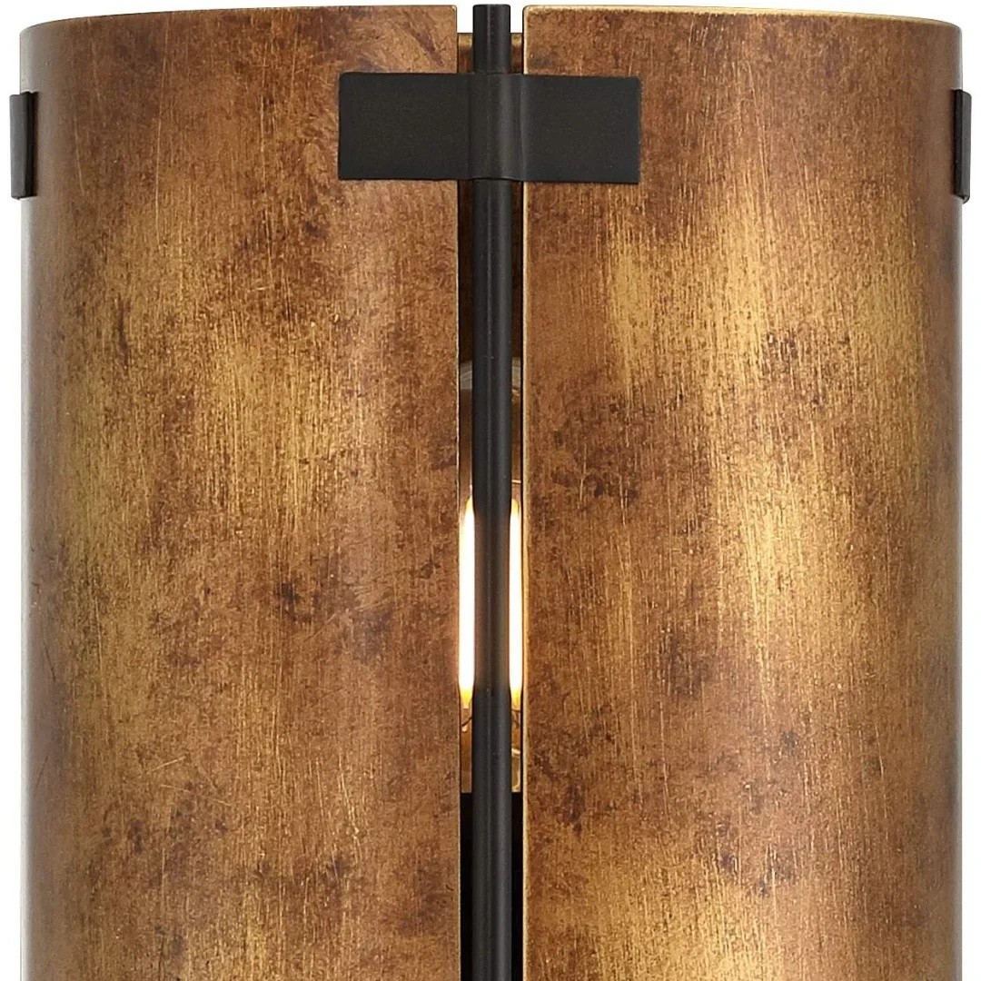 Rustivon Curved Metal Wall Sconce in Rustic Vintage Style - Perfect Lighting for Bedroom K2241