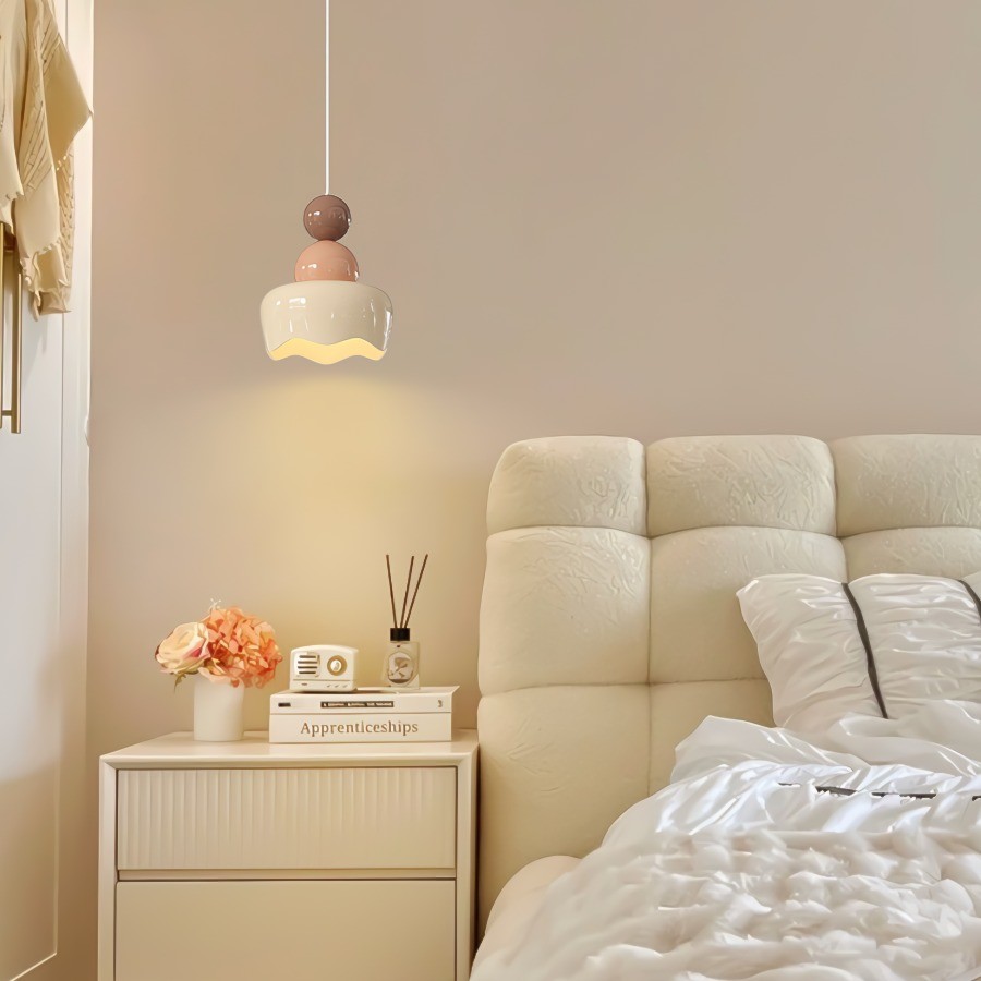 Cream Sunny Rain Doll Resin Pendant Light K146