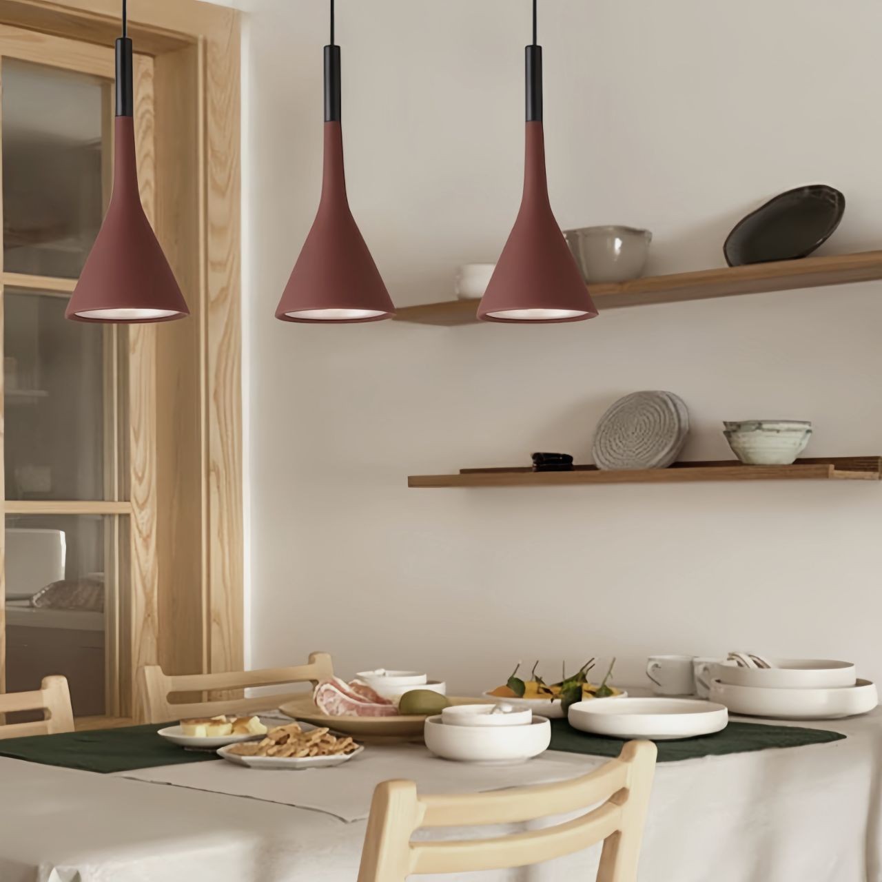 Minimalist Aplomb Pendant Light - Cement Cone Pendant Light for Kitchen Island