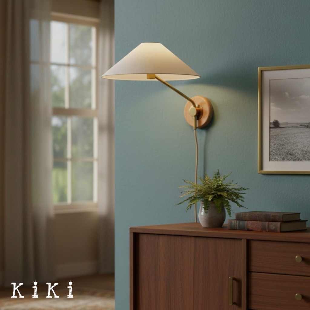 lvoryne Tapered Shade Wall Light - Timeless Lighting for Hallway and Lounges K2093