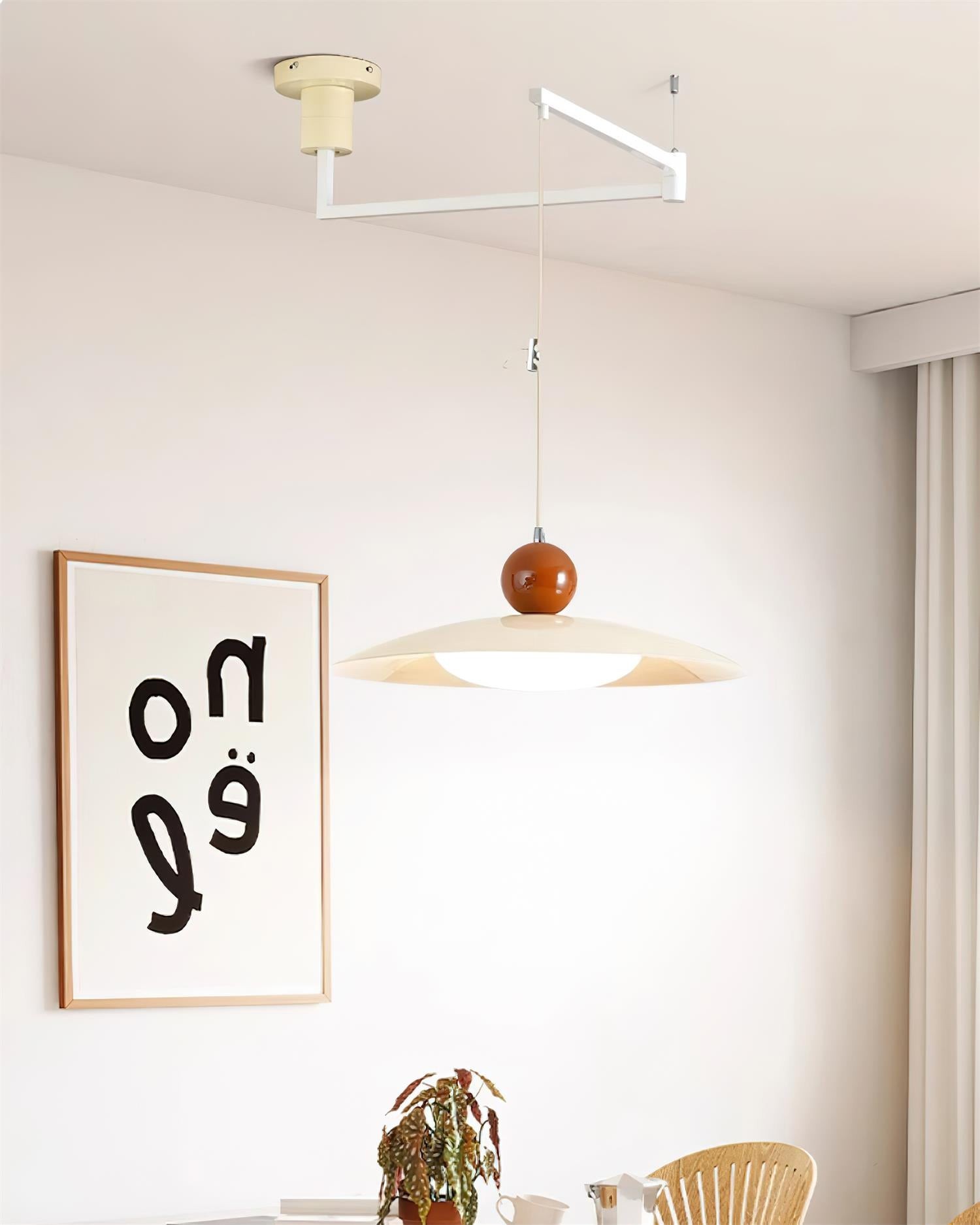 Nordic Flying Saucer Swing Arm Movable Pendant Light K619