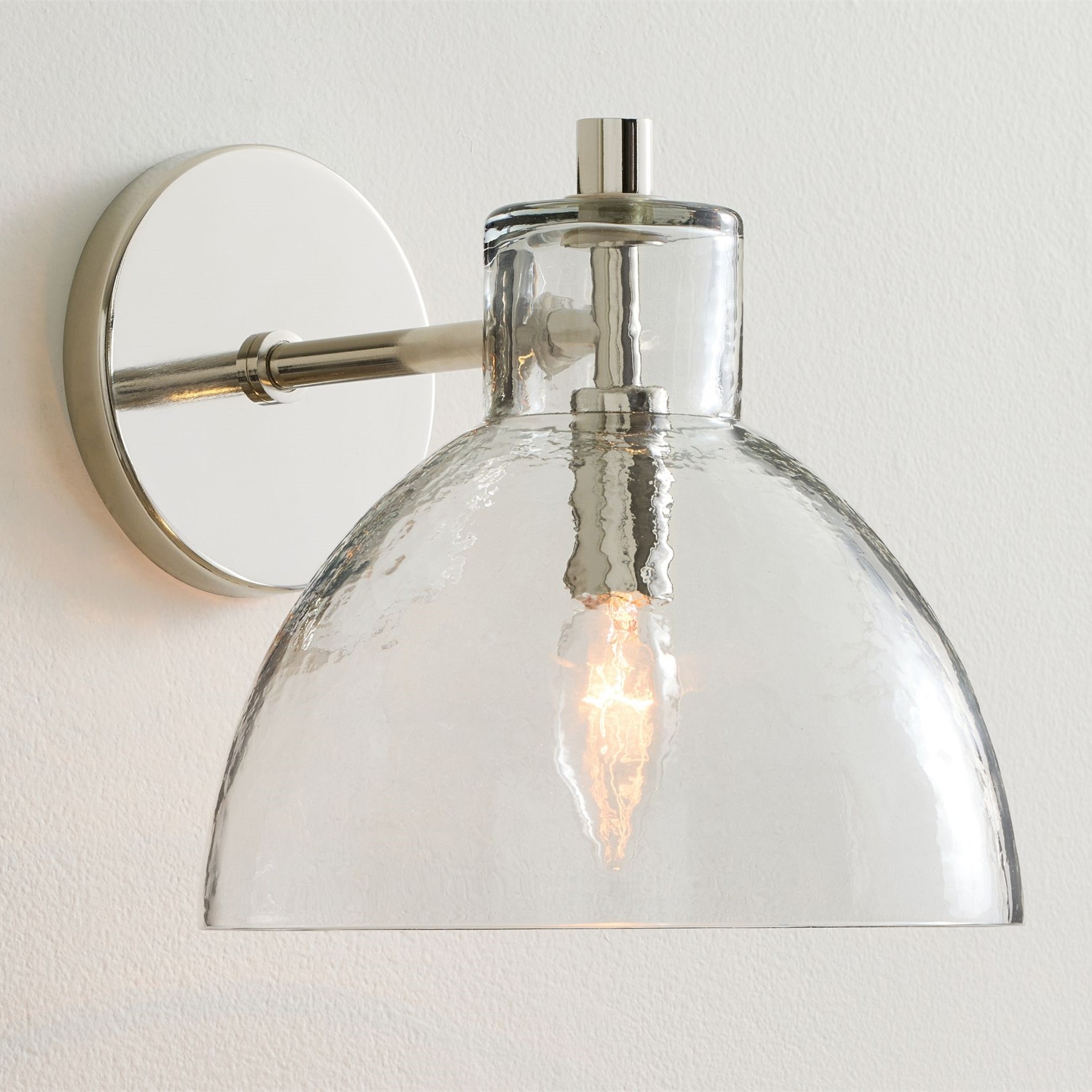 Glavira Recycled Glass Wall Sconce - Modern Brass Wall Lighting K1311