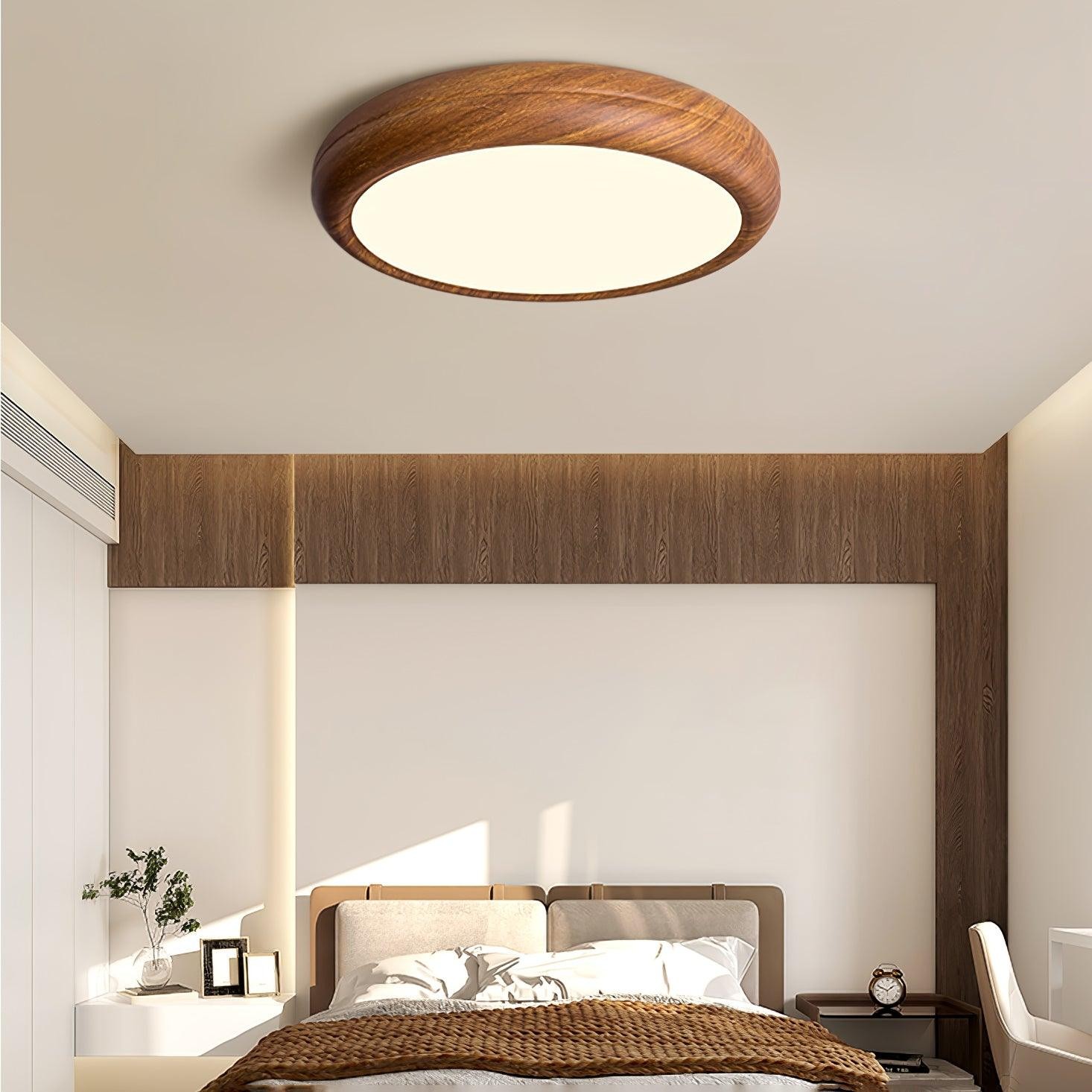 Wood Grain Round Ceiling Lamp K776