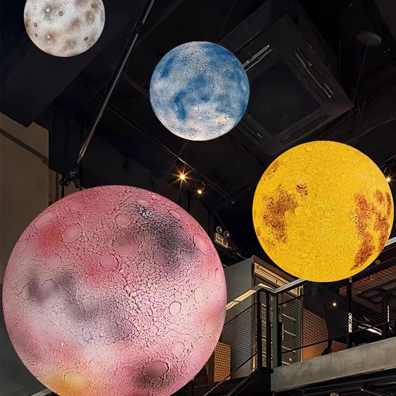 Planetary White Moon Chandelier Suitable For Living Room K215