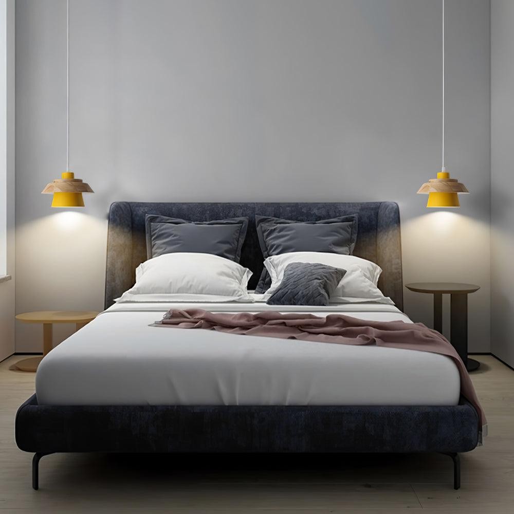 Stone Wood Pendant Lamp K677