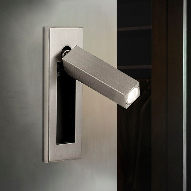 Modern Embedded Bedside Metal Wall Light