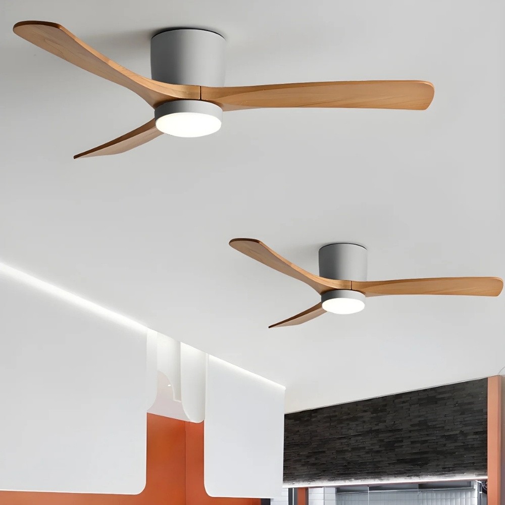Nordic Modern 3 Blades Wooden Ceiling Fan Light K1119