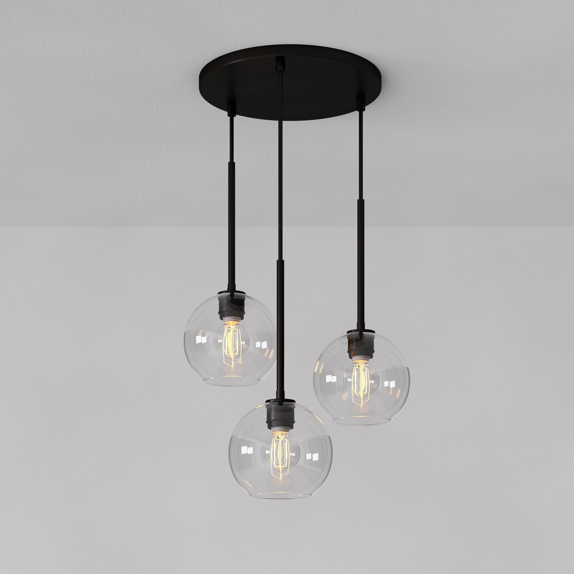 Selvion Minimalist Crystal Chandelier - Handcrafted Glass Sculptural Lighting Fixture K1220