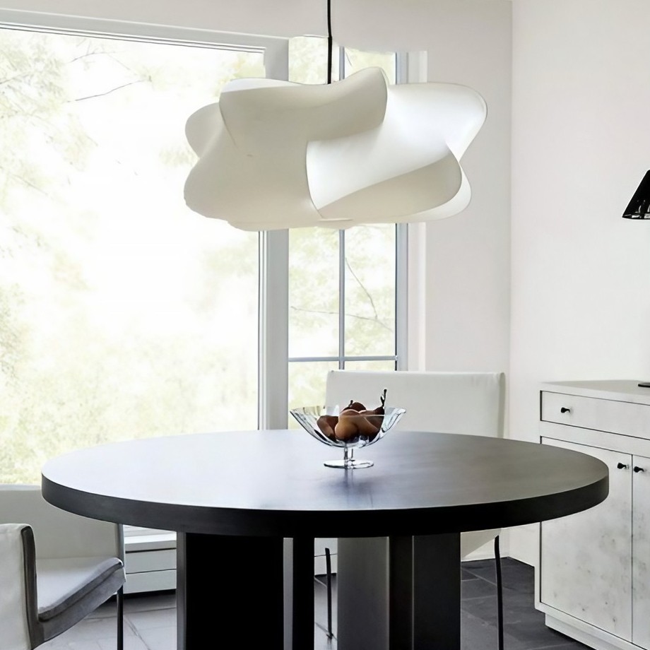 Lunaveo Timeless Minimal Silk Pendant Lamp - Cloud Shade Lighting for Home Decor K369