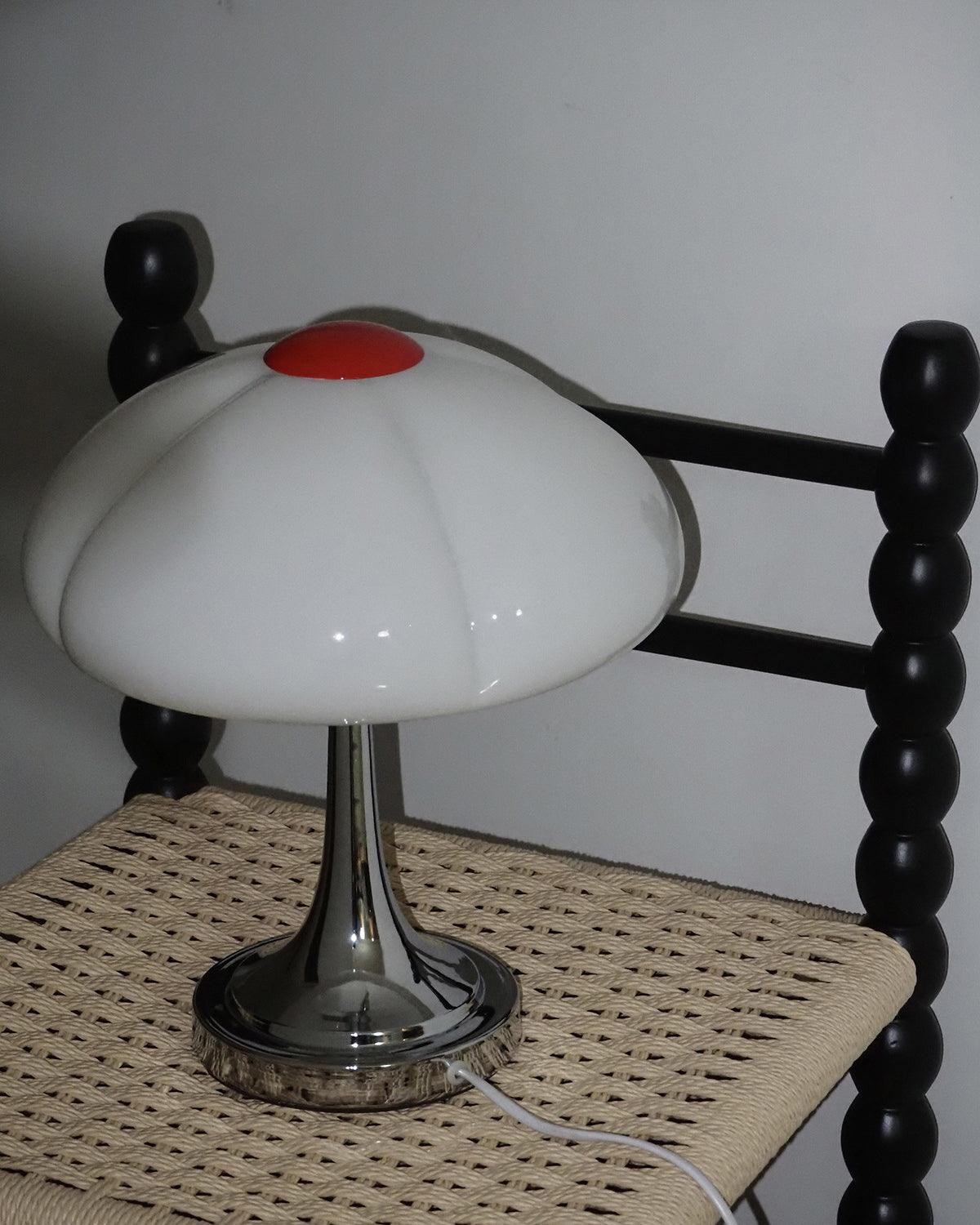 Cream Style Glass Mushroom Table Lamp K706