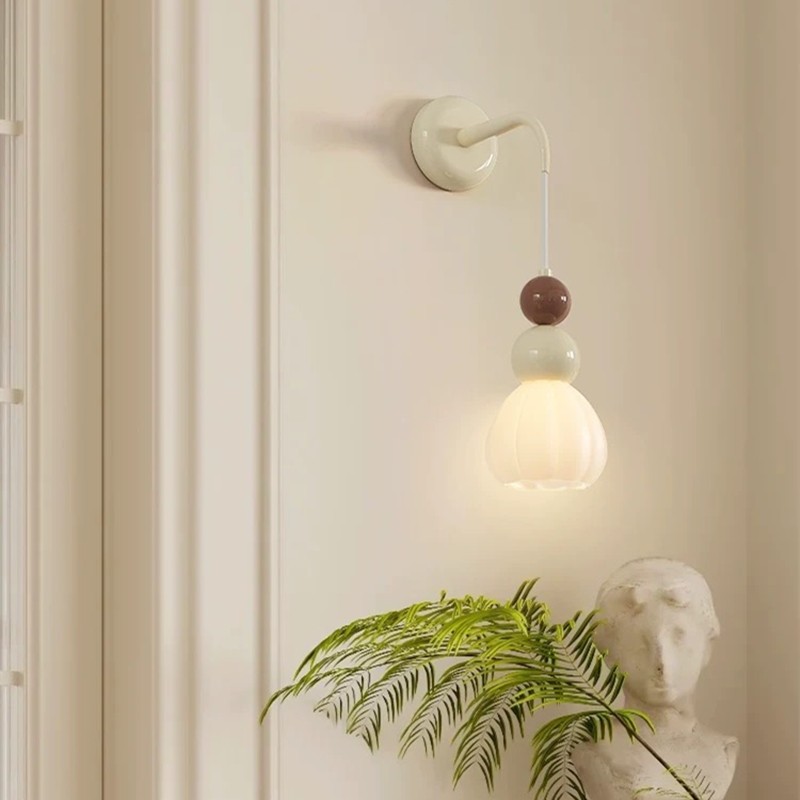 French Style Ice Cream Globe Wall Light K151