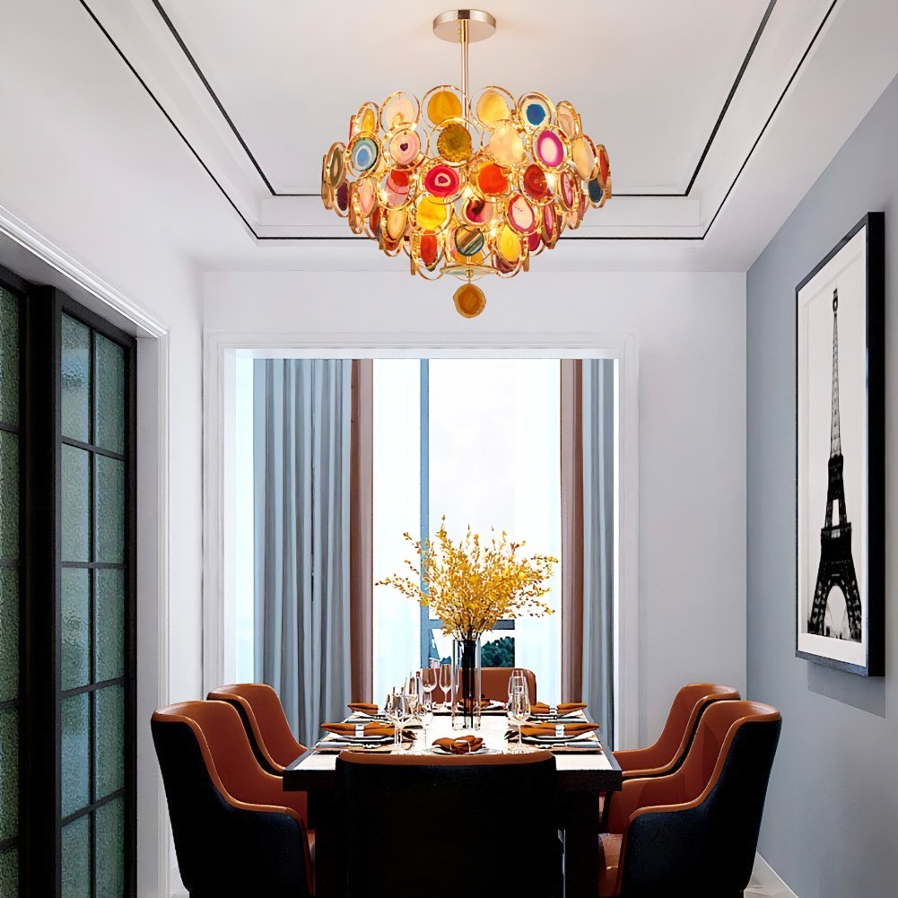 Slice Agate Chandelier/ Tower