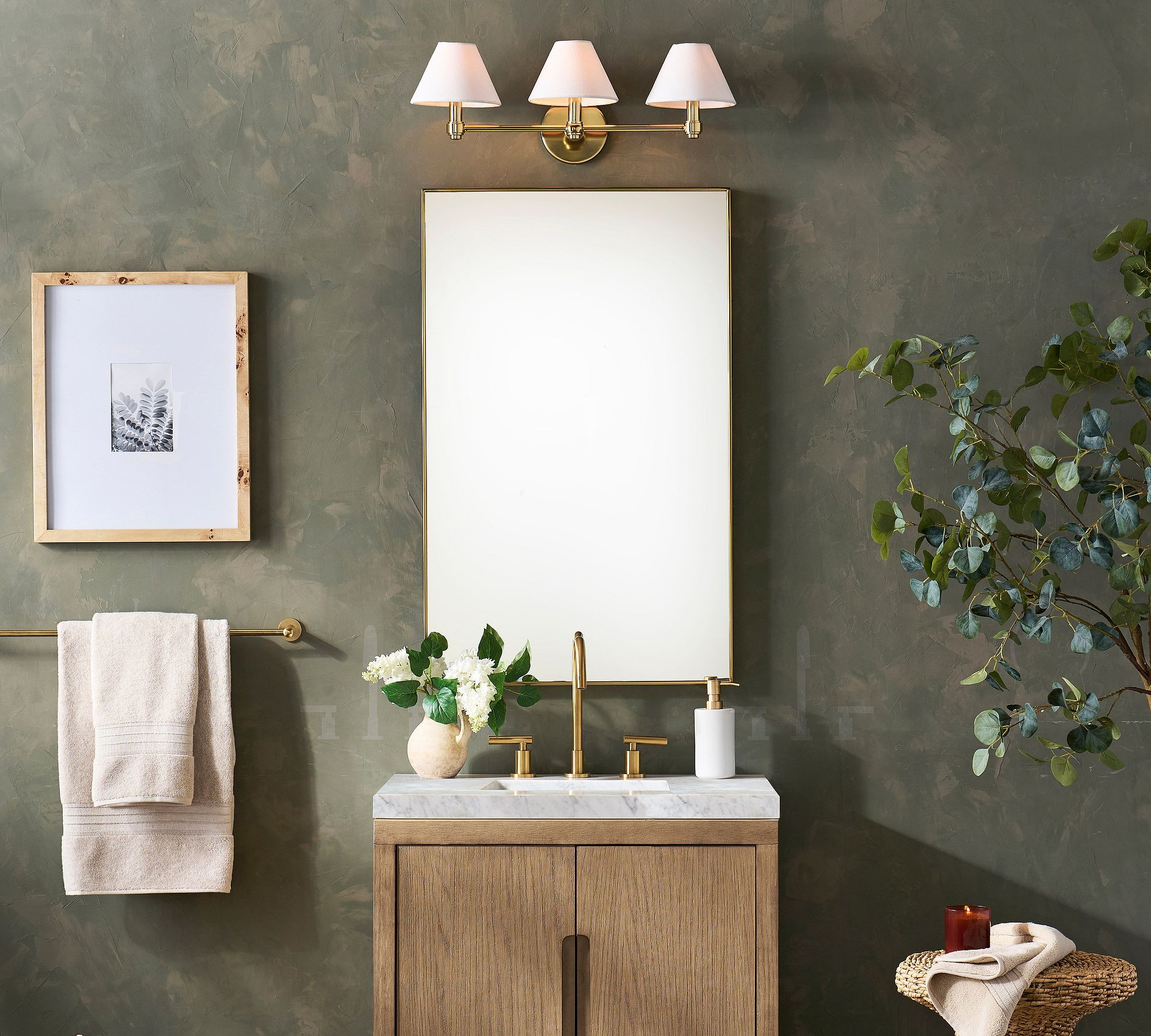Roven Sculptural Wall Sconce - Modern Industrial Single or Triple Vanity Light for Bathroom & Hallway K1562