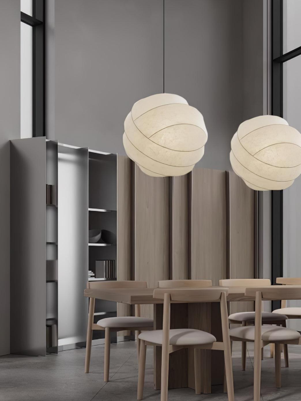 Wabi-Sabi Style Fiber Cocoon Pendant Lamp K732