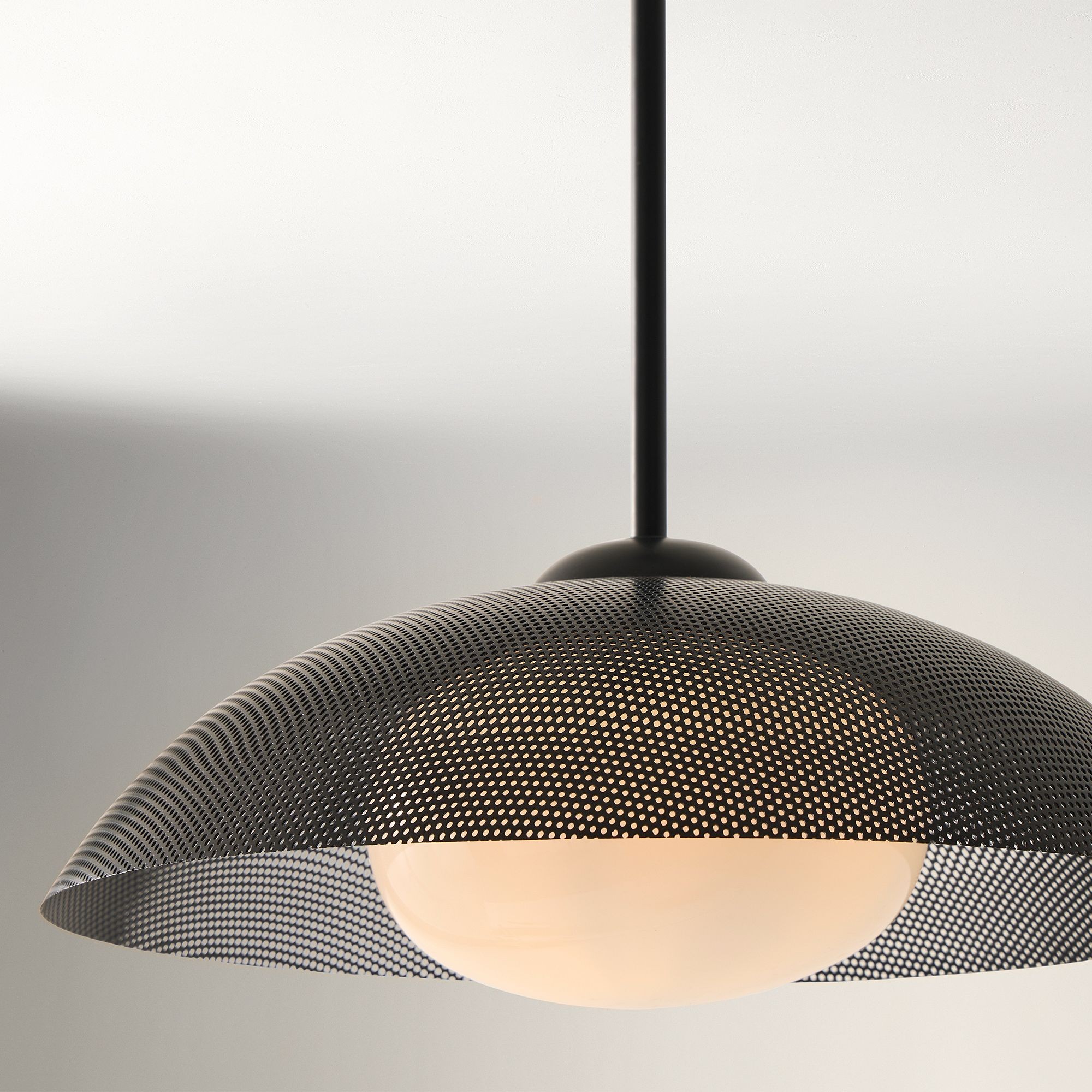 Elorina Pendant Light - Perforated Metal Shade, Champagne Bronze K1170