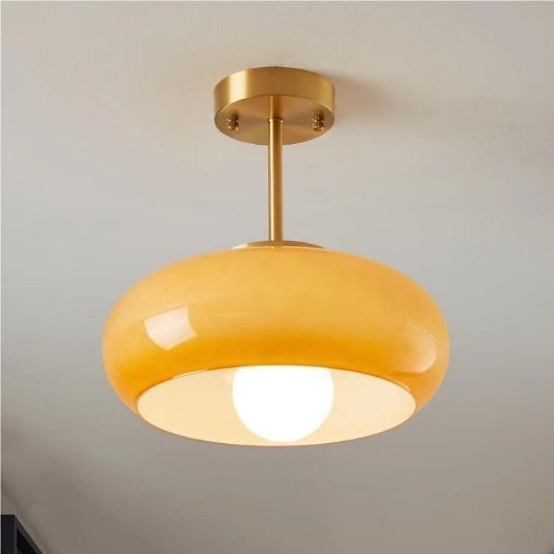Bauhaus Style Vintage Glass Ceiling Light K72