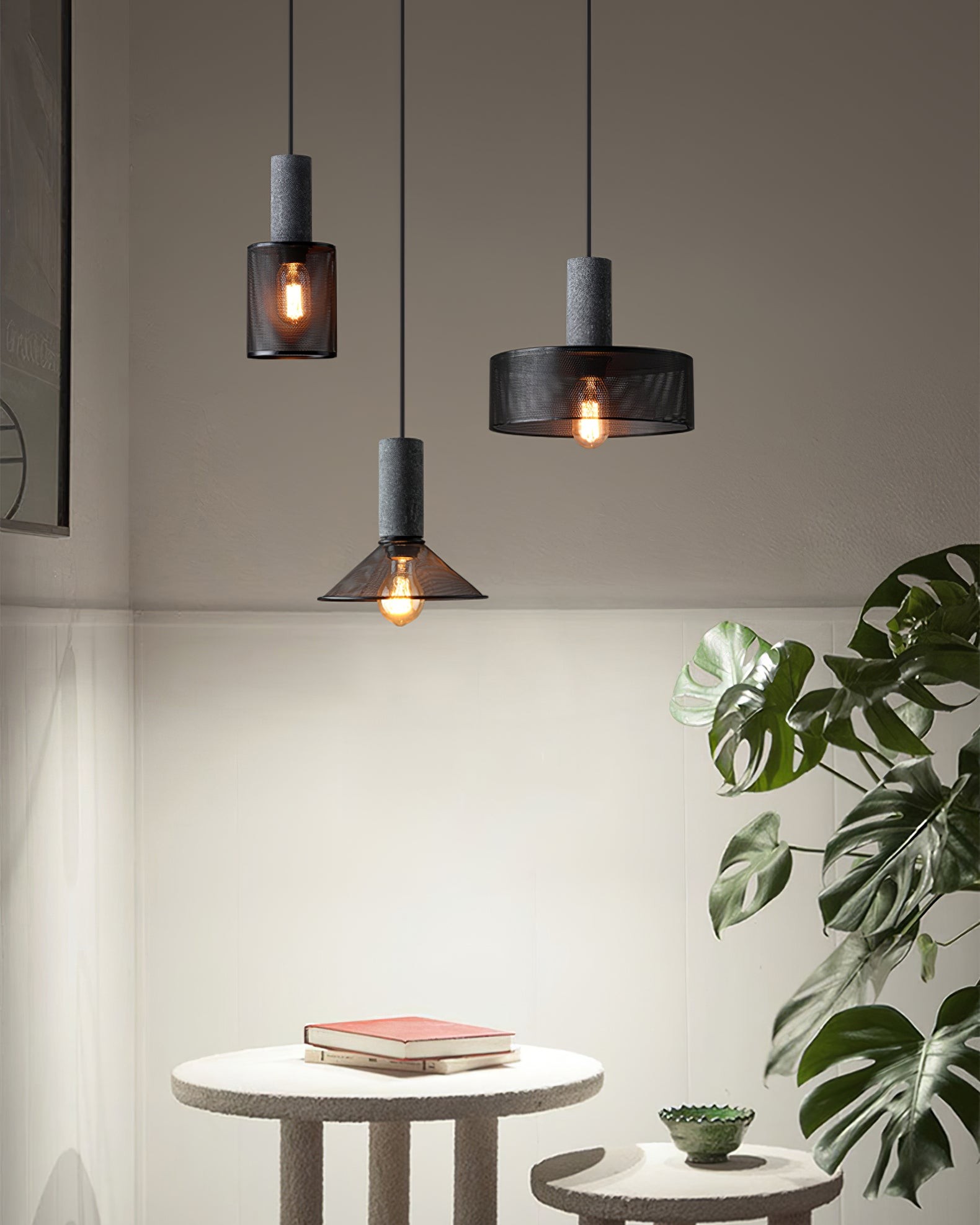 Cement Mesh Pendant Light K308
