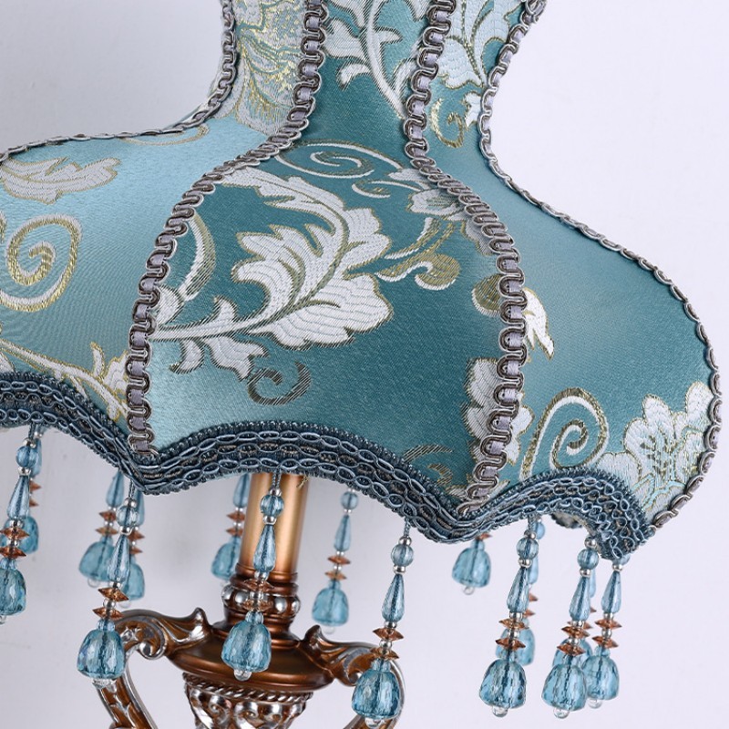 Palace Floral Resin Carved Base Table Lamp K712