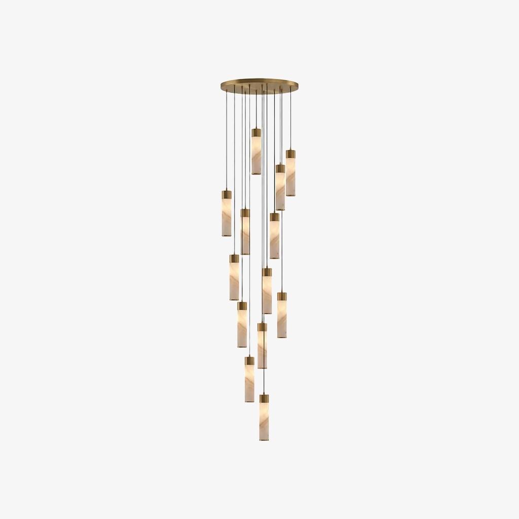 Solaryx Minimal Cylindrical Silhouette Pendant Light - Modern Style Lamp for Kitchen or Dining Room K2300