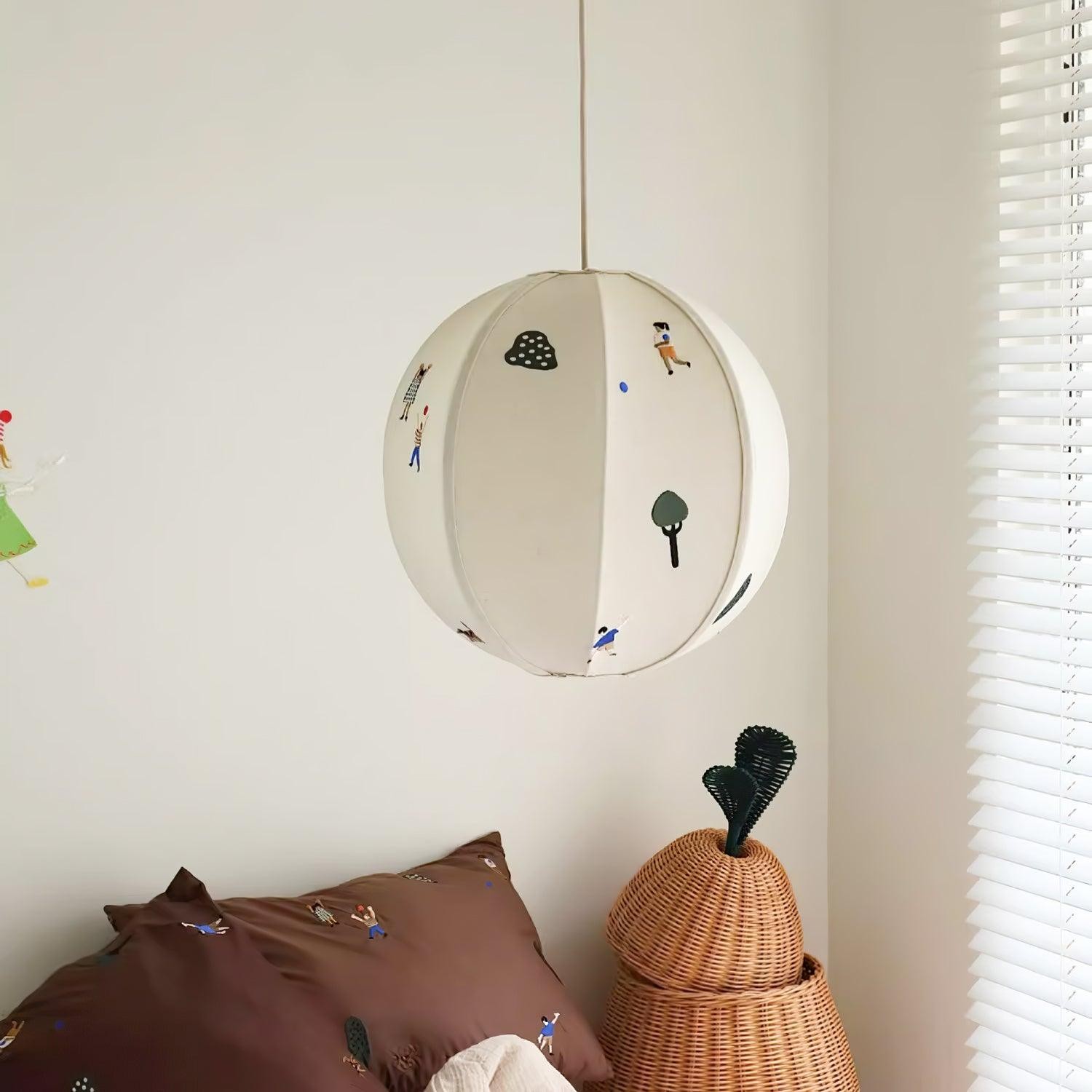 Park Embroidered Textile Pendant Lamp K576