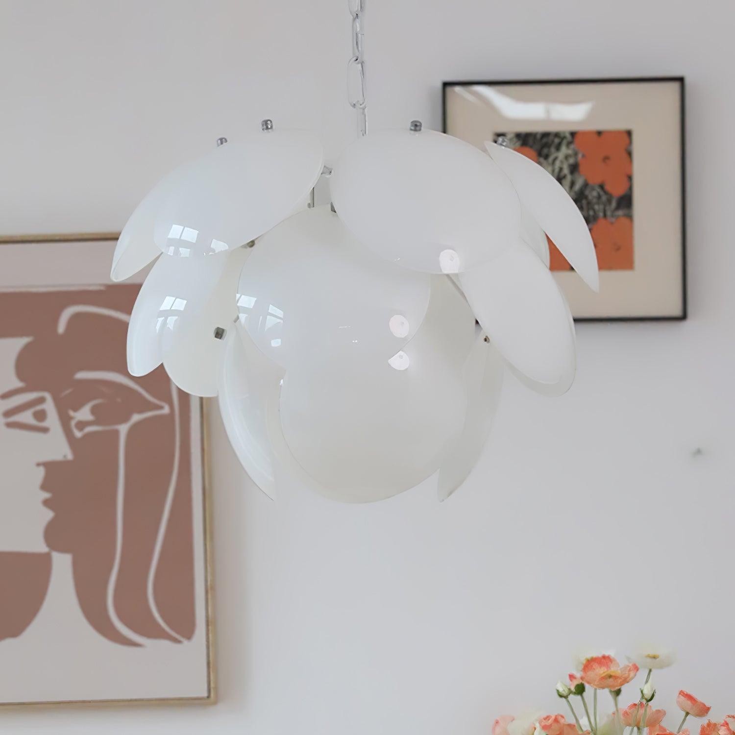 Luxury Fashion Luminous Petal Glass Chandelier K473