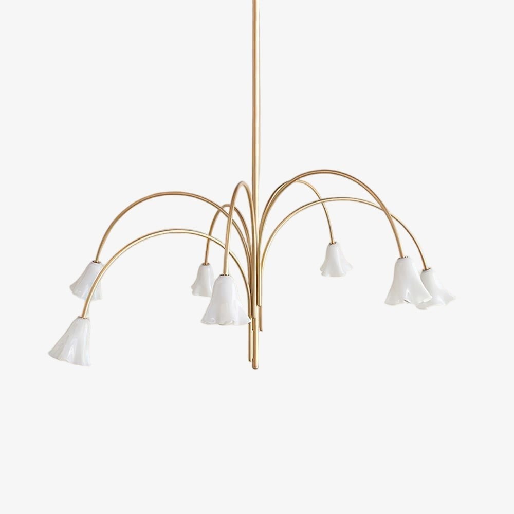 Bellina Artistic Glass Chandelier – Elegant Versatile Vera Lighting K1134