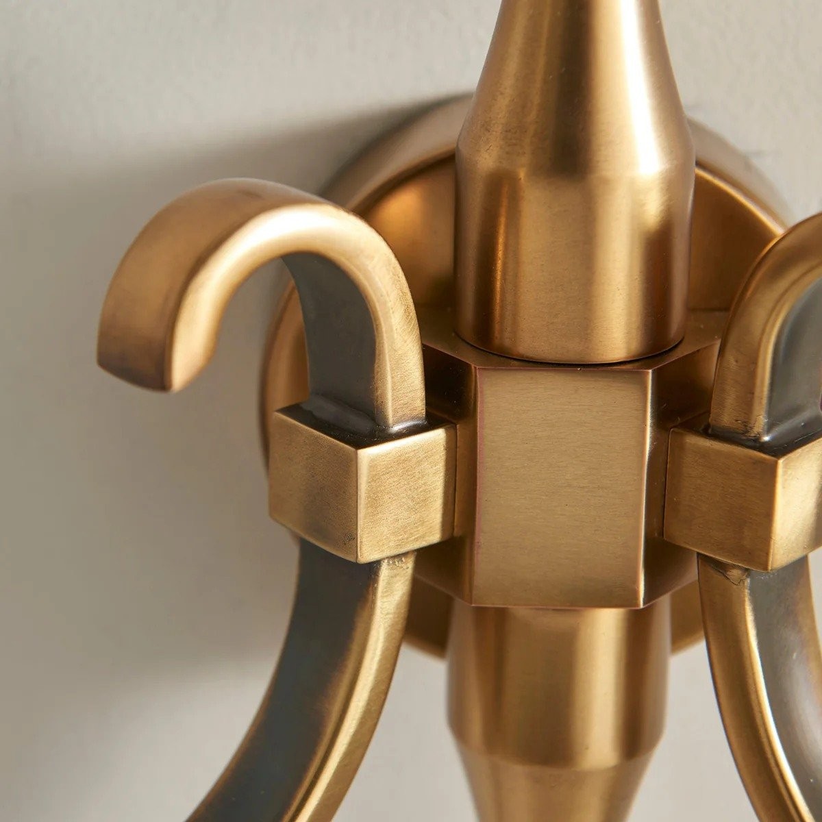 Lunetal Double-Head Wall Sconce - Vintage Metal Glass for Hallway and Bedroom K1809