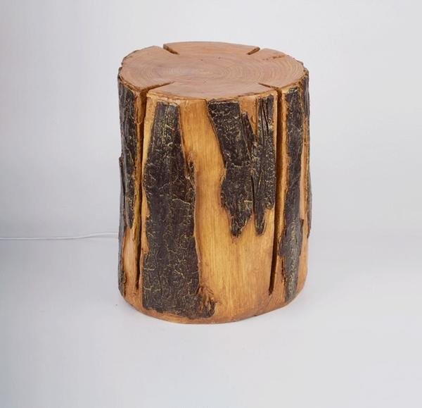 Cracked Stump Lamp
