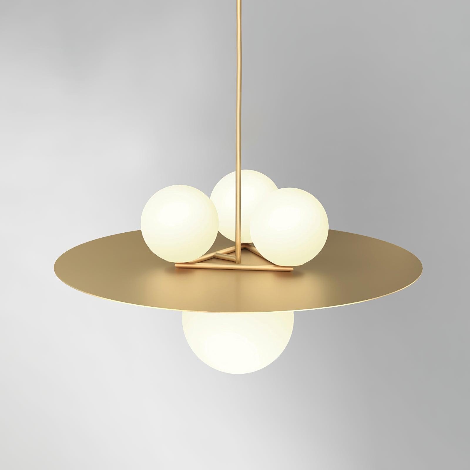 Metal Disc With Ball Pendant Light K230