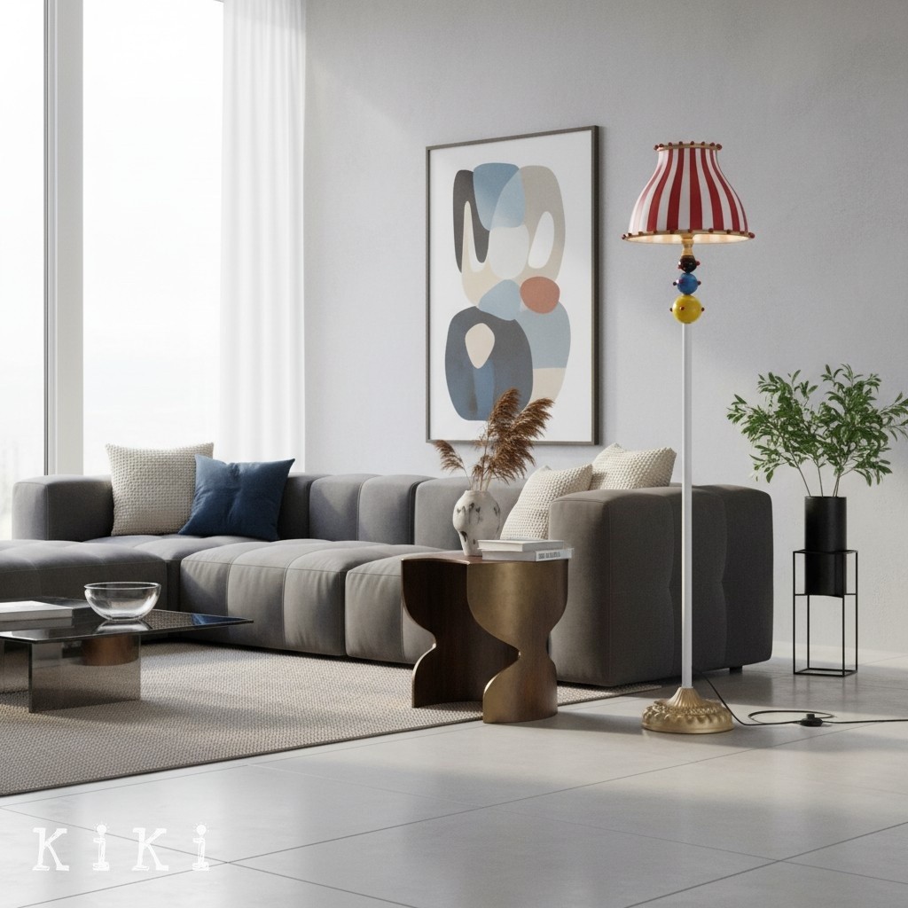Festilo Modern Curved Floor Lamp with Sculptural Design for Living Rooms K2088