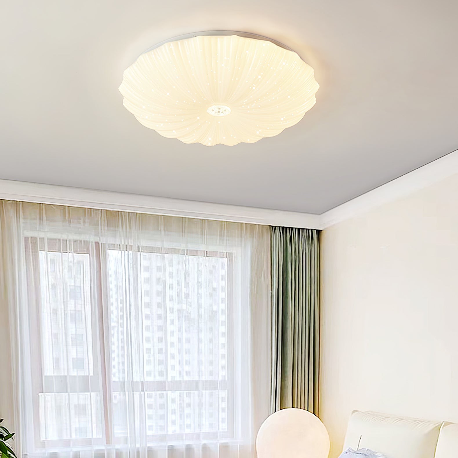 Acrylic Shell Round Ceiling Lamp K662