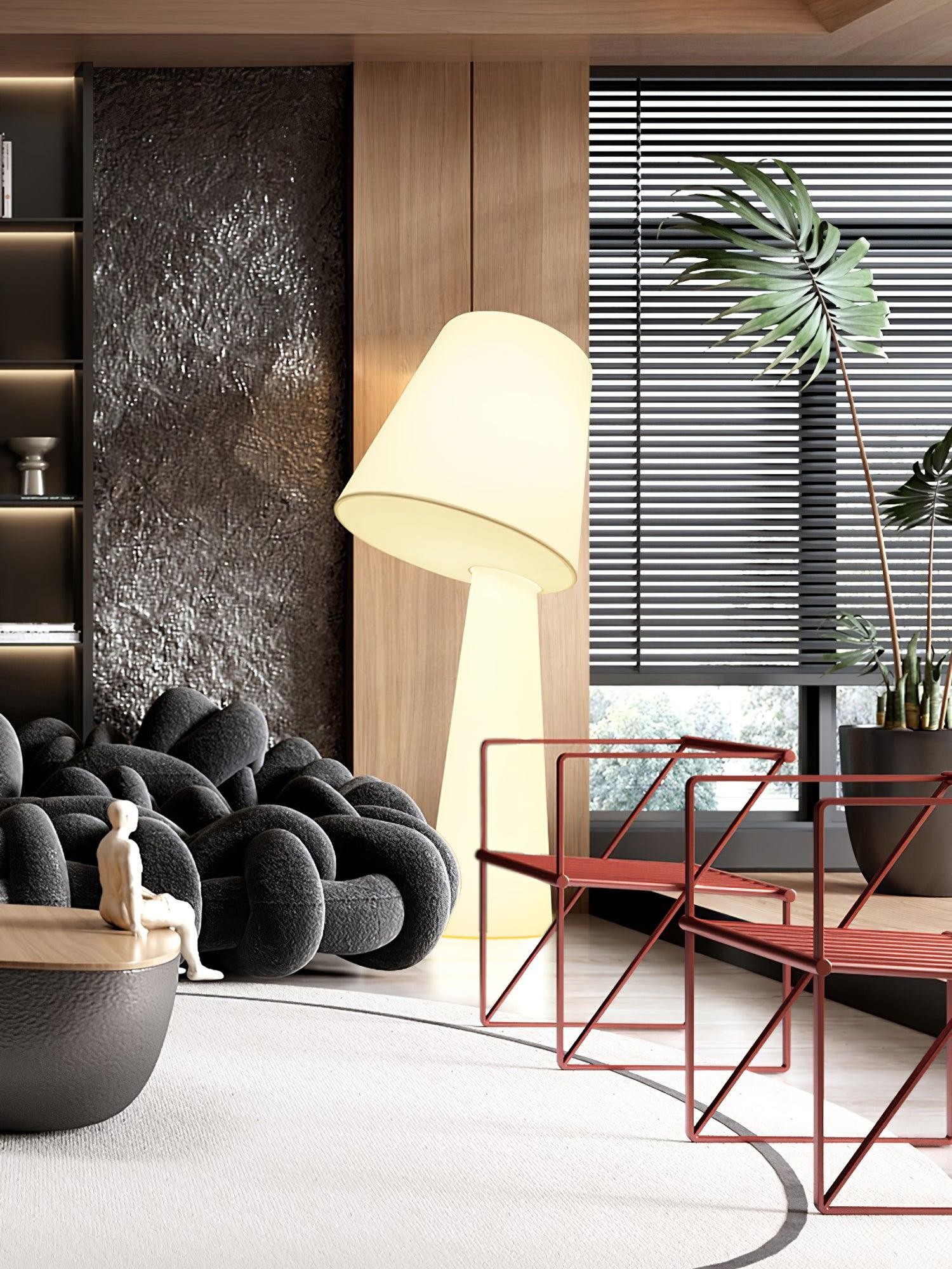 Column Fabric Floor Lamp Suitable For Living Room K328