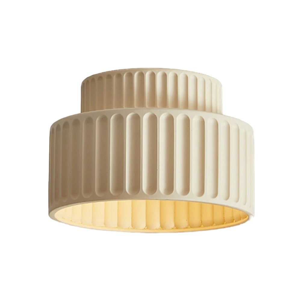 Cream Style Resin Bowl Flush Mount Ceiling Light K159