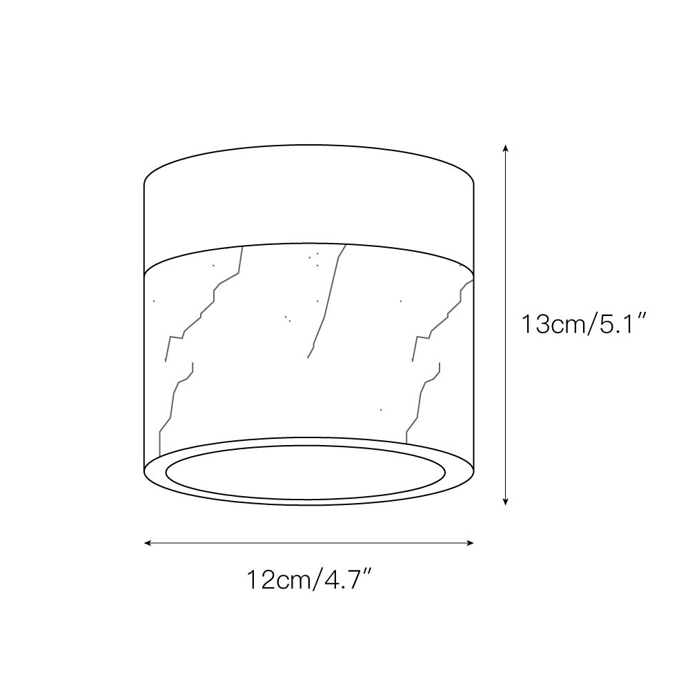 Marble Round Ceiling Lamp D627
