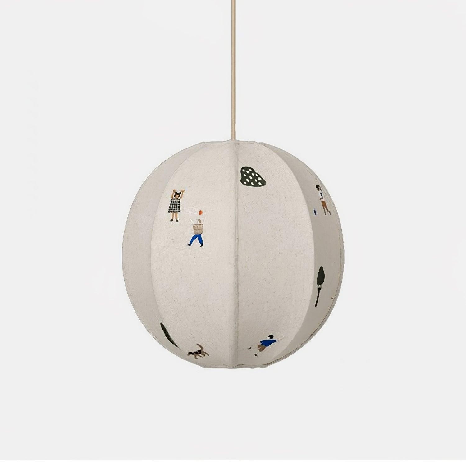 Park Embroidered Textile Pendant Lamp K576