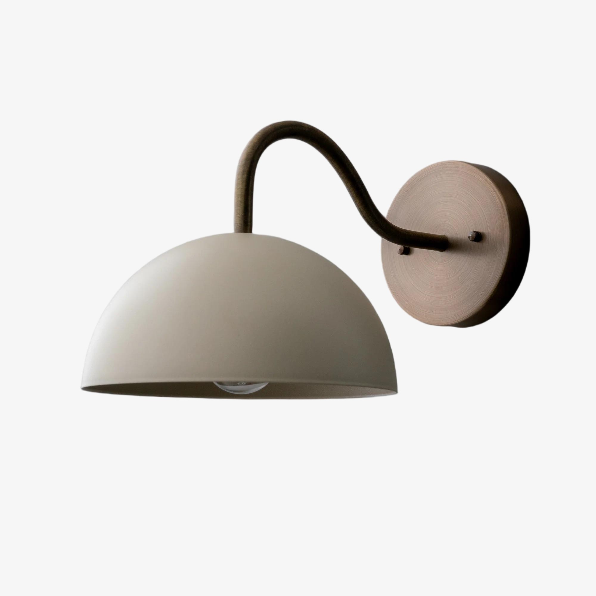 Curva Curved Dome Shade Wall Sconce – Mid-Century Modern Versatile Indoor Lighting K1542