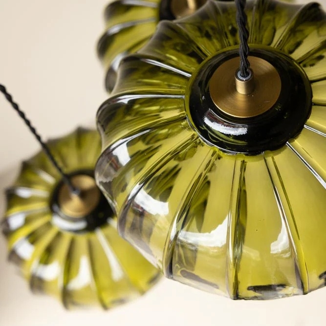 Aridia Palm Leaf Cluster Pendant Light Artistic Glass Pendant for Hallway Kitchen and Lounge K2318