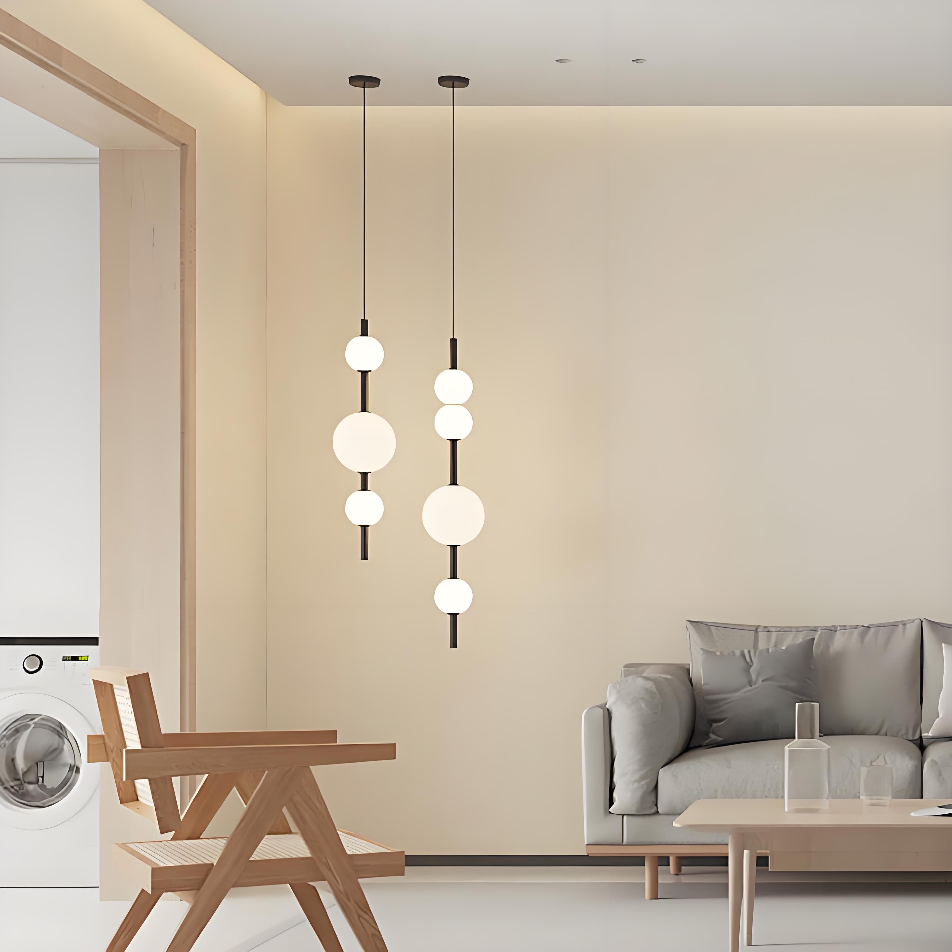 Linear Glass Pendant Light