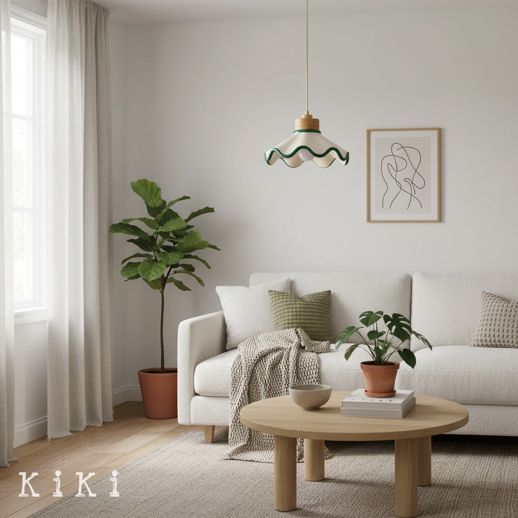 Moliro Minimalist Gently Curved Pendant Light for Kitchen and Dining Room K2092