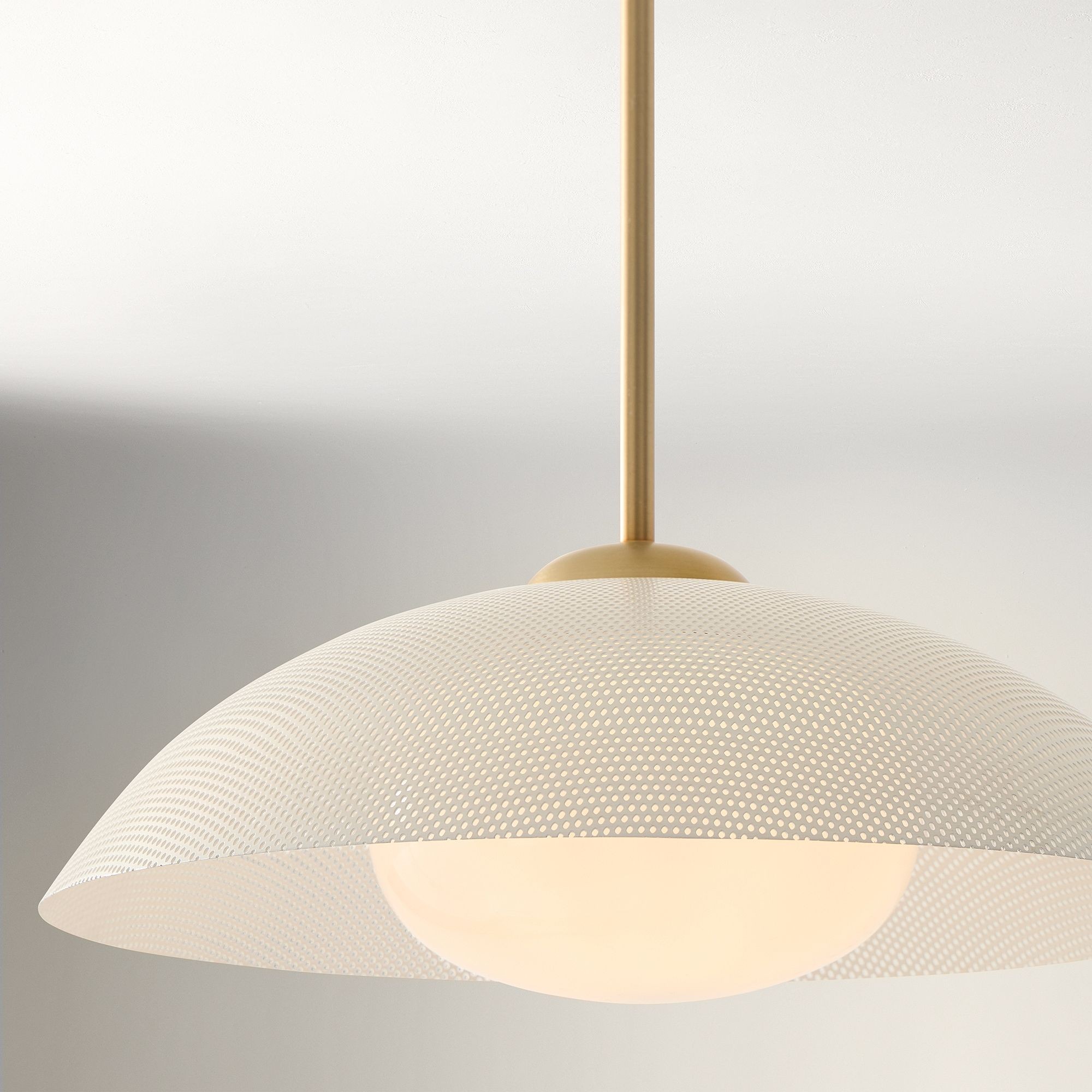Elorina Pendant Light - Perforated Metal Shade, Champagne Bronze K1170