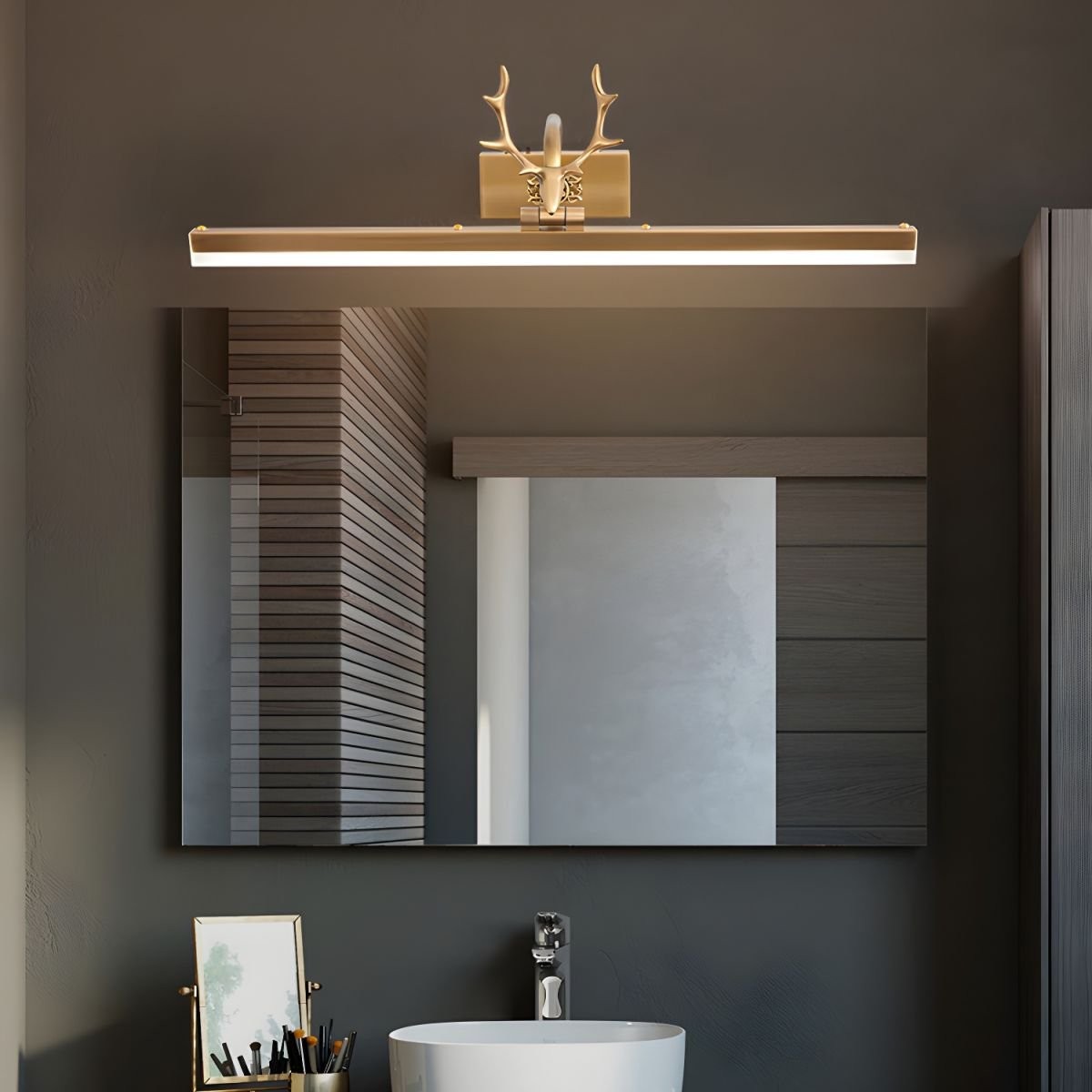 Metal Antler Linear Design Wall Lamp K219