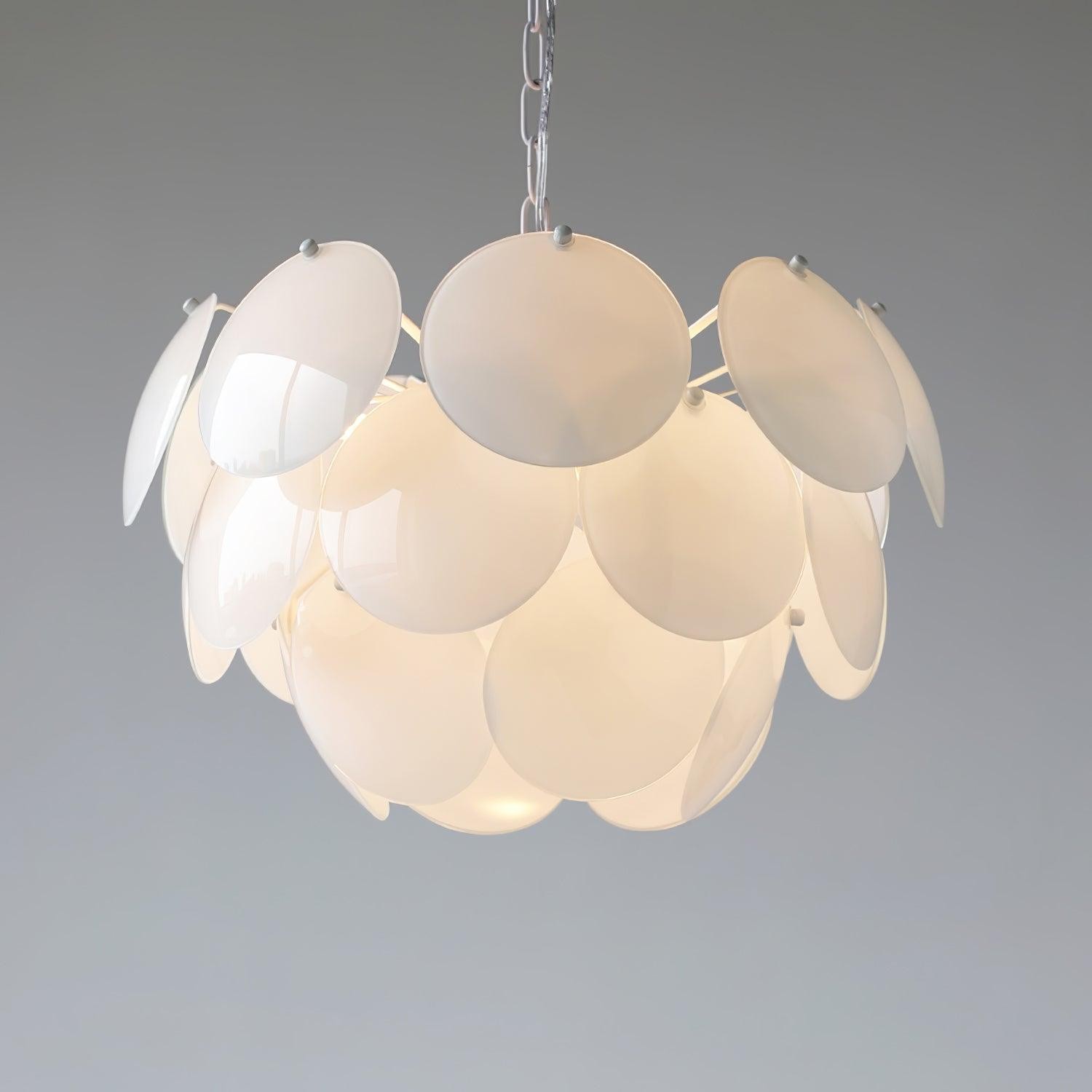Luxury Fashion Luminous Petal Glass Chandelier K473