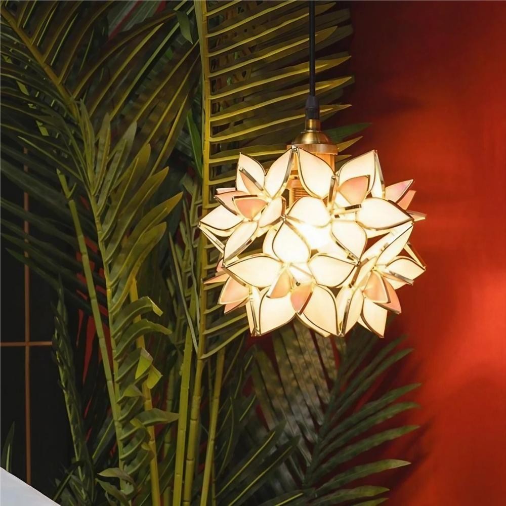 Decorative Hand Blown Flower Glass Pendant Light K29
