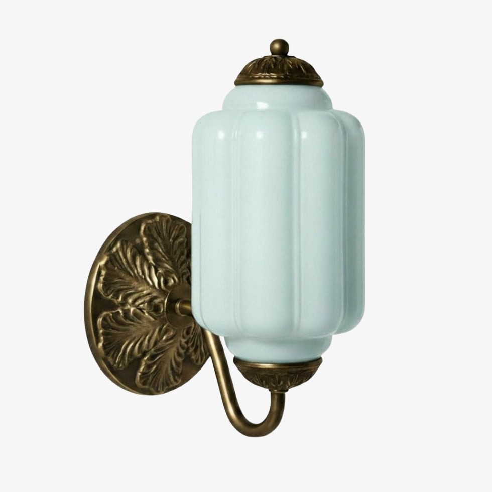 Eloise Elegant Vintage Glass Wall Sconce - Lighting for Bedroom Vanity K1150