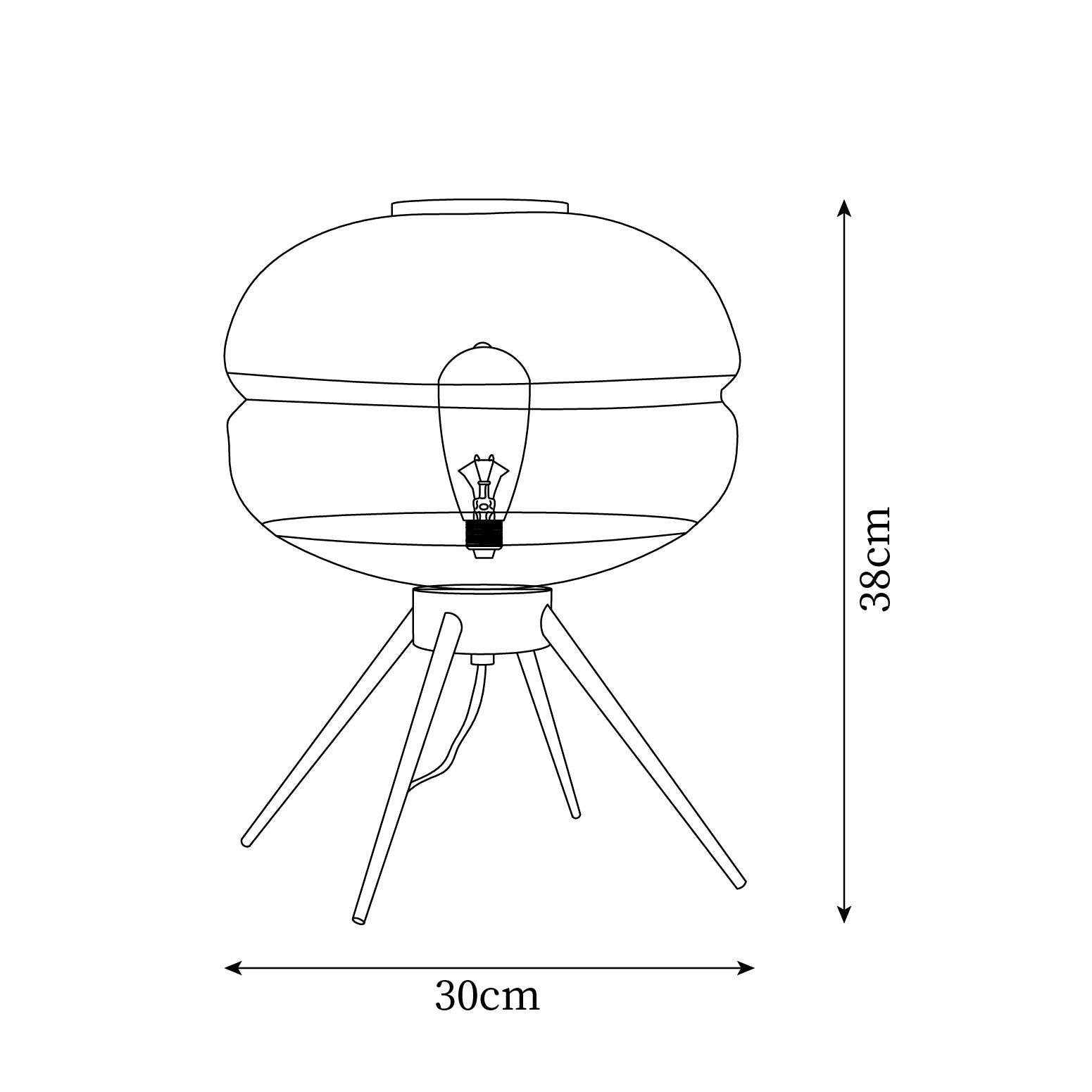 Luxury Personality Colored Glass Cover Tall Table Lamp K515