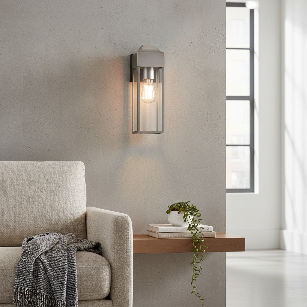 Georgon Exterior Wall Lantern Light - Clear Glass Shade, Classic Architectural Style K1976