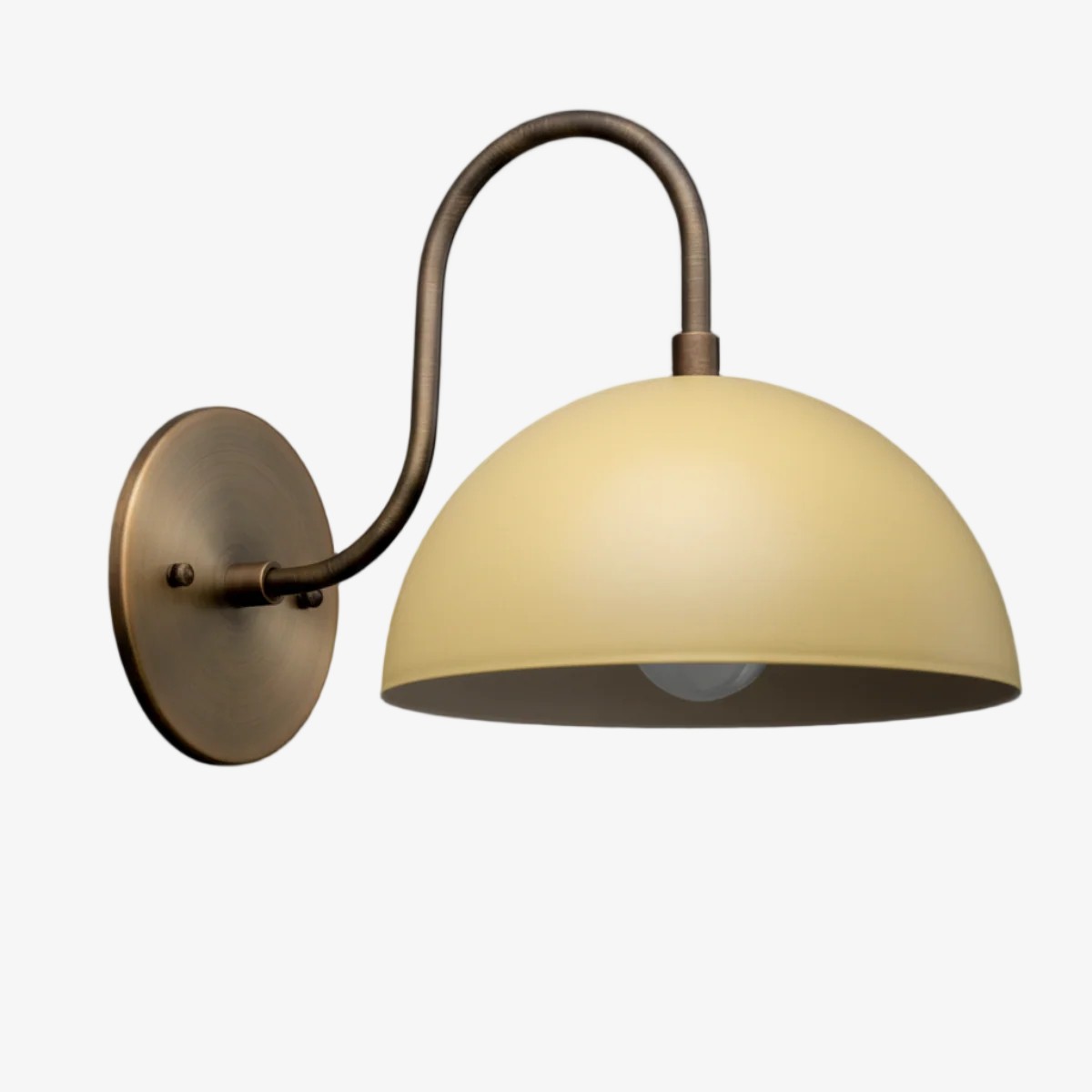 Curva Curved Dome Shade Wall Sconce – Mid-Century Modern Versatile Indoor Lighting K1542
