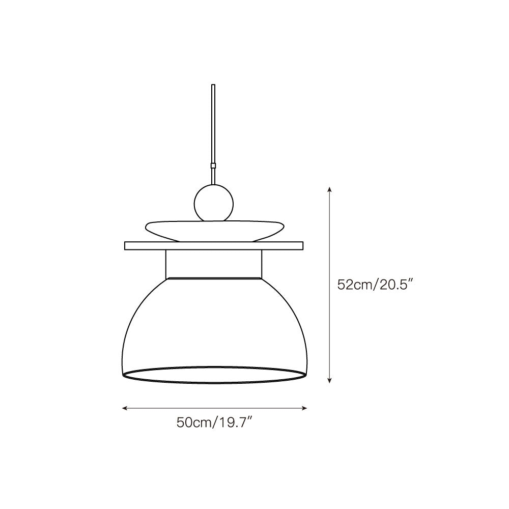 Eirene Glass Pendant Lamp D702