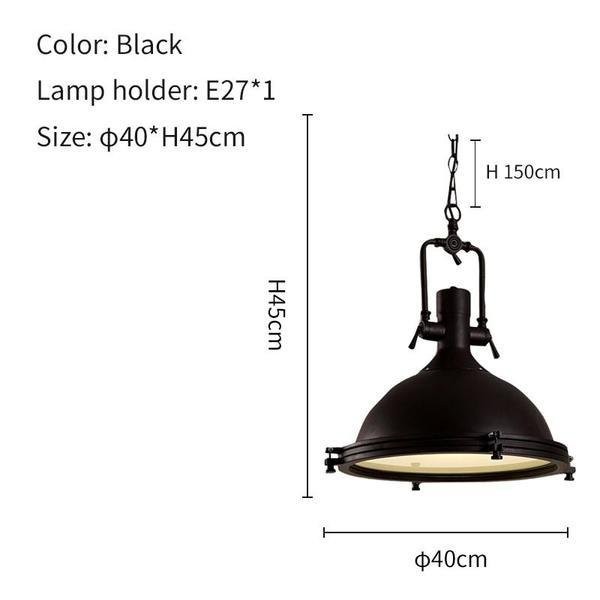 Industrial Country metal pendant light